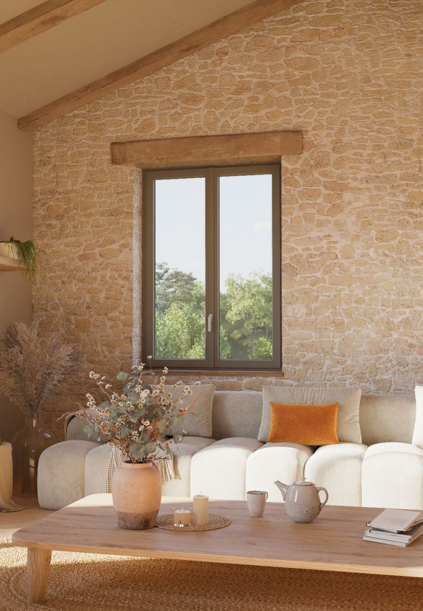 ULTIMO PVC face intérieure, couleur Gris 7039 Satiné