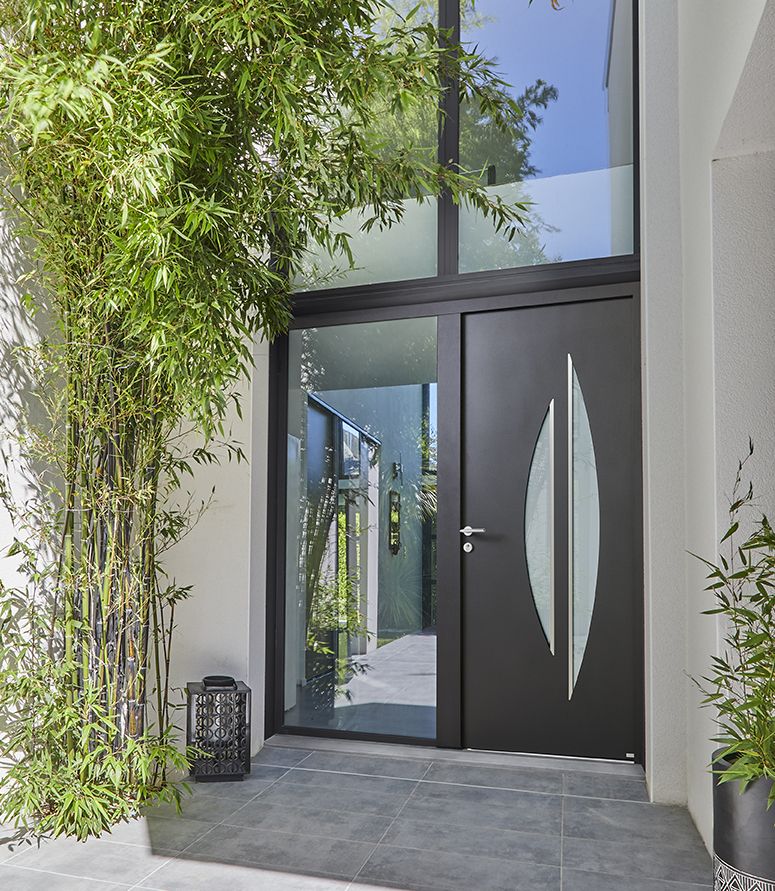 Porte D entr e Moderne Siva Porte Vitr e Alu Bel M Porte D entr e Moderne Siva Porte Vitr e Alu Bel M